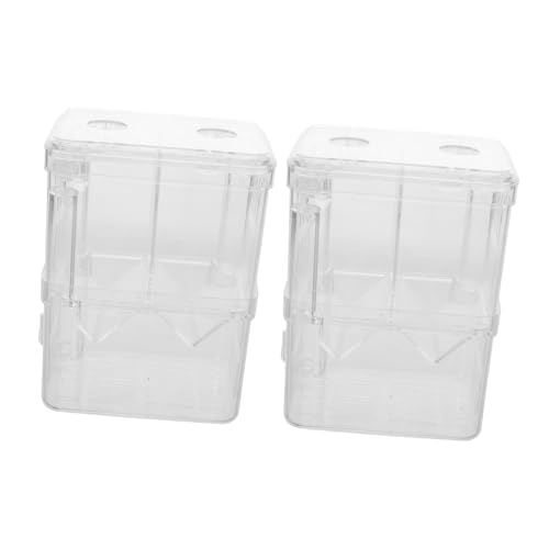 Abaodam 2 Stück Teiliges Transparentes Aufzuchtbecken für Aquarium Fischisolator mit Schutzfunktion Einfache Reinigung für Guppy Zucht Sicherer Brutkasten für Jungfische Abaodam 2 Stück Teiliges Transparentes Aufzuchtbecken für Aquarium Fischisolator mit Schutzfunktion Einfache Reinigung für Guppy Zucht Sicherer Brutkasten für Jungfische von Abaodam