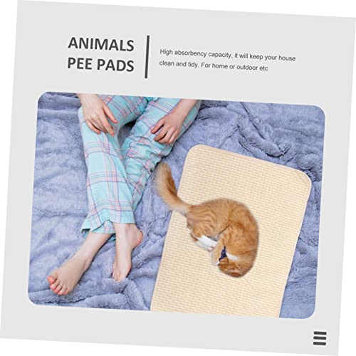 Abaodam 2 Stück Waschbare Haustier Urinunterlagen Super Saugfähige rutschfeste und Wiederverwendbare Pee Pads für Hunde und Katzen für Training und Inkontinenz Langlebig und Pflegeleicht von Abaodam