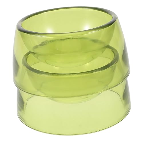 Abaodam 2 Stück Wasserschale Hamsterfutter Hamsterschale Hamster Futter Schüssel Leichtgewichtige Futter Schüssel Futterautomat für Hamster Eichhörnchen-Picknicktisch p.s Light Green von Abaodam