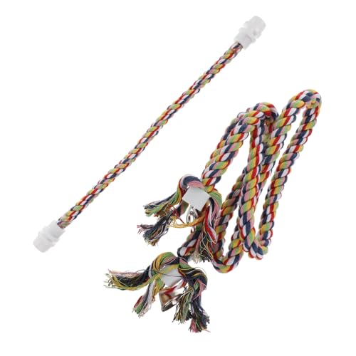 Abaodam 2 Stück groß Papagei Haustier Stehen LED Seile Stand vogelspielzeug für Ziervögel Vogel Seil Barsch Vogel Baumwollseil Vogelseilspielzeug Colorful Abaodam 2 Stück groß Papagei Haustier Stehen LED Seile Stand vogelspielzeug für Ziervögel Vogel Seil Barsch Vogel Baumwollseil Vogelseilspielzeug Colorful von Abaodam
