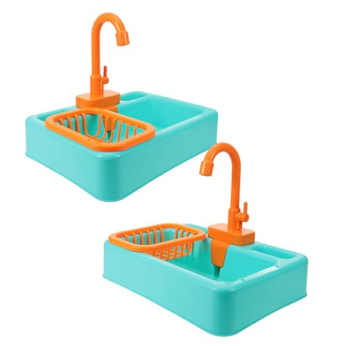 Abaodam 2 x Vogeltränke, Spielzeug, Kunststoff, Gemüse, Waschbecken, Spielküche, Brunnen, Vogeltränke, Papageien, Duschbox für kleine, mittelgroße Vögel Abaodam 2 x Vogeltränke, Spielzeug, Kunststoff, Gemüse, Waschbecken, Spielküche, Brunnen, Vogeltränke, Papageien, Duschbox für kleine, mittelgroße Vögel von Abaodam