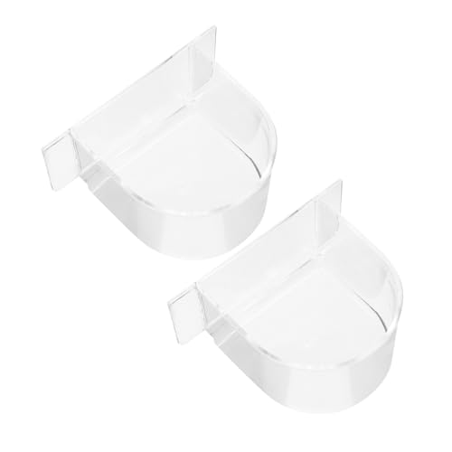 Abaodam 2 x verdickte, transparente Papageien-Futterbox für Vögel, langlebig, für Vogelkäfig, leicht zu reinigen, für Vogelfütterung Abaodam 2 x verdickte, transparente Papageien-Futterbox für Vögel, langlebig, für Vogelkäfig, leicht zu reinigen, für Vogelfütterung von Abaodam