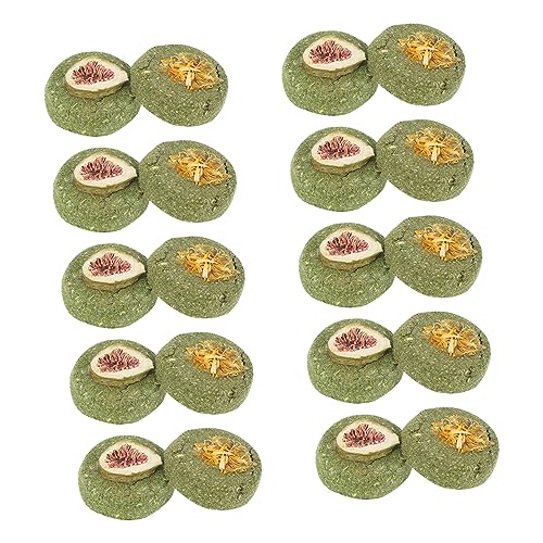 Abaodam 20st Pet Backengras-Kuchen Meerschweinchen Snacks Hamsterspielzeug Essenssnacks Spielzeug Für Meerschweinchen Chinchilla-kauspielzeug Lebensmittelspielzeug Tierfutter Backenzahn Abaodam 20st Pet Backengras-Kuchen Meerschweinchen Snacks Hamsterspielzeug Essenssnacks Spielzeug Für Meerschweinchen Chinchilla-kauspielzeug Lebensmittelspielzeug Tierfutter Backenzahn von Abaodam