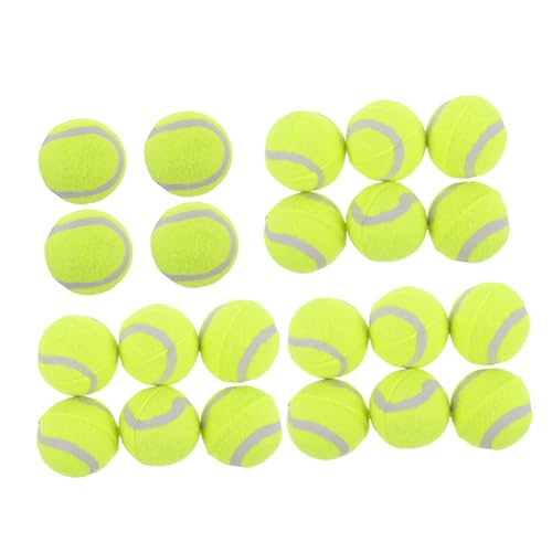 Abaodam 22 Stück Teiliges Interaktives Hundespielzeug aus Strapazierfähigem Gummi Langlebige Tennisbälle für Kleine Mittlere und Große Hunde Robustes Kauspielzeug für Training und von Abaodam