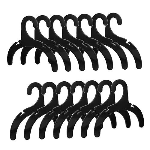 Abaodam 24 Stück Haustier-aufhänger Hundekleiderbügel Kleidung Für Hunde Hängend Kleiderbügel Für Haustiere Gestell Haustierbügel Hund Kleiner Uv Hund Groß Black Plastik von Abaodam