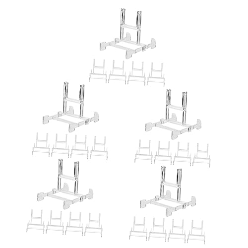 Abaodam 25 STK Ständer Für Fotorahmen Geldbörse Anzeige Tisch Staffelei Tischständer Plattenhalter-ausstellungsständer Mini-staffelei Plattenständer Bildhalter Teekuchen Acryl Kleine Mütze von Abaodam