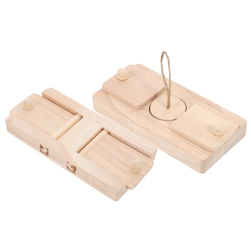 Abaodam 2Stücke Hamsterfutter Entdeckungsspielzeug aus Holz Kauspielzeug für Hamster für Käfigdekoration und Spielspaß mit Versteckten Leckereien für Rennmäuse Abaodam 2Stücke Hamsterfutter Entdeckungsspielzeug aus Holz Kauspielzeug für Hamster für Käfigdekoration und Spielspaß mit Versteckten Leckereien für Rennmäuse von Abaodam