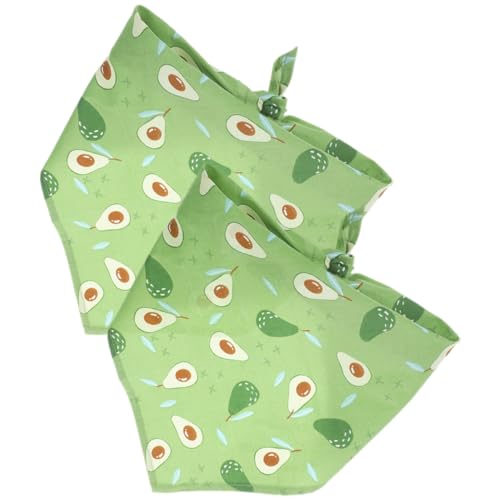 Abaodam 2Stücke Haustier Bandana Für Sommerliches Dreieckstuch Mit Fruchtigem Dekoration Und Haustierzubehör Hundepartys Und Besondere Anlässe von Abaodam