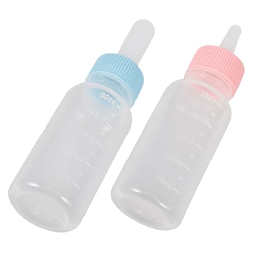 Abaodam 2stücke Haustier Milchflasche Fläschchen Für Kätzchen Und Welpen Fütterungsflasche Für Kleine Tiere Für Aufzucht Von Neugeborenen von Abaodam