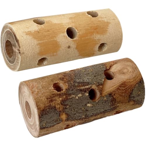 Abaodam 2stücke Naturbelassene Kauspielzeuge Für Kleintiere Apfelholz-knabbersticks Zahnpflege Spielzeug Für Meerschweinchen Kaninchen Hamster Multifunktionale Spielgeräte Für Zahn Fellpfl von Abaodam