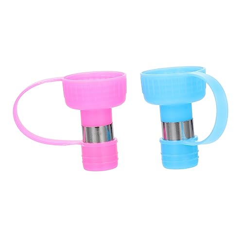 Abaodam 2Stücke Hunde Wasser Flaschenkappe Leckproof Tragbar für Outdoor Reisen Wandern Haustiere Wasserspender für Hunde und Welpen von Abaodam