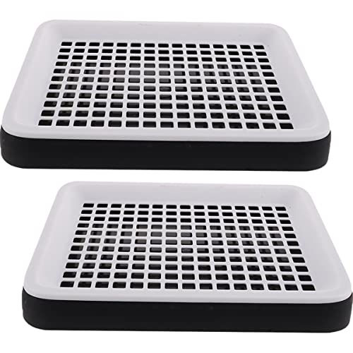 Abaodam 2Stücke Kaninchen Toilette Ecktoilette für Kleine Tiere Abnehmbares Design Haustier Toilette für Hasen und Meerschweinchen Quadratische Plastikschale Einfach Abaodam 2Stücke Kaninchen Toilette Ecktoilette für Kleine Tiere Abnehmbares Design Haustier Toilette für Hasen und Meerschweinchen Quadratische Plastikschale Einfach von Abaodam