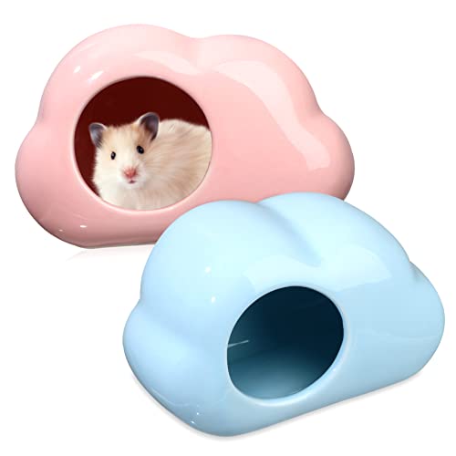 Abaodam 2Stücke Keramik Hamsterhaus im Design Kühlendes Versteck für Kleine Haustiere für Hamster und Andere Kleintiere Abaodam 2Stücke Keramik Hamsterhaus im Design Kühlendes Versteck für Kleine Haustiere für Hamster und Andere Kleintiere von Abaodam