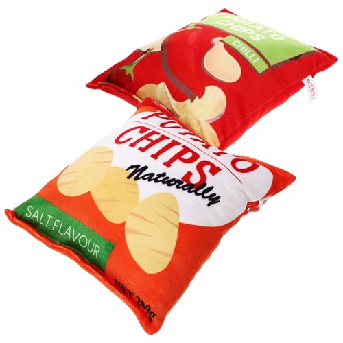 Abaodam 2Stücke Klingendes Kauspielzeug für Bissfestes und Tragbares Kartoffelchip Form für Haustiere zu Reinigen für Endlosen Spielspaß Abaodam 2Stücke Klingendes Kauspielzeug für Bissfestes und Tragbares Kartoffelchip Form für Haustiere zu Reinigen für Endlosen Spielspaß von Abaodam