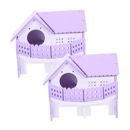 Abaodam 2 Stücke Hamsterhaus Villa Doppel Schicht Versteck für Syrische Hamster und Meerschweinchen aus PVC Sicher und Komfortabel für Kleintiere Spielzeug und Versteckmöglichkeiten Abaodam 2 Stücke Hamsterhaus Villa Doppel Schicht Versteck für Syrische Hamster und Meerschweinchen aus PVC Sicher und Komfortabel für Kleintiere Spielzeug und Versteckmöglichkeiten von Abaodam