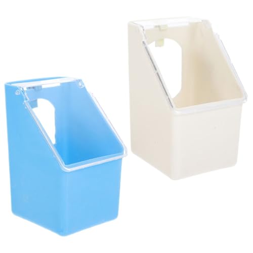 Abaodam 2Stücke Multifunktionale Fütterungsschalen für Hängende Taubenfutterboxen aus Robustem Kunststoff für Papageien und Andere Kleinvögel und Langlebig von Abaodam