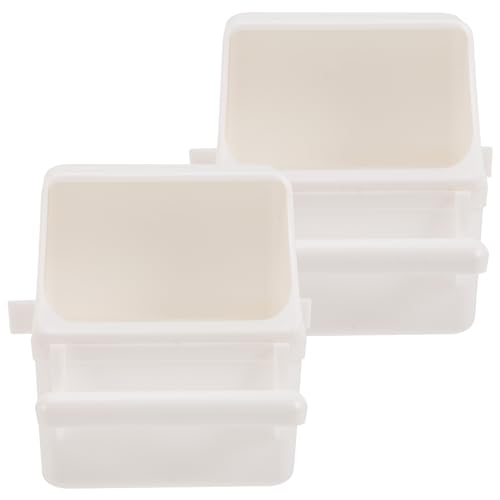 Abaodam 2Stücke Papageienfutter und Wasserspender Praktische Futter und Trinkschalen für Vögel Geeignet für Käfige Multifunktional für Kaninchen Hamster und Abaodam 2Stücke Papageienfutter und Wasserspender Praktische Futter und Trinkschalen für Vögel Geeignet für Käfige Multifunktional für Kaninchen Hamster und von Abaodam