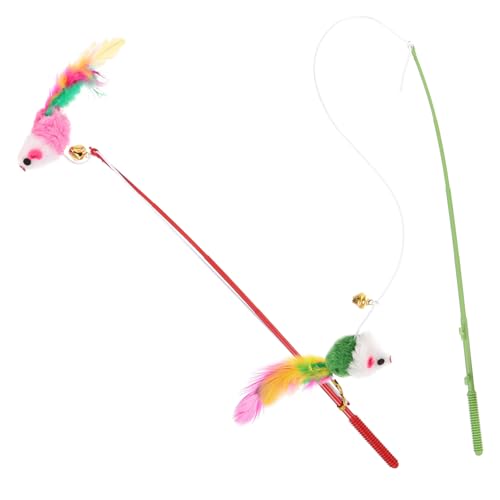 Abaodam 2Stücke Plüsch Ball Katzenangel mit Elastischem Band Interaktives Katzenspielzeug Aktivität und für Katzen und Kätzchen Abaodam 2Stücke Plüsch Ball Katzenangel mit Elastischem Band Interaktives Katzenspielzeug Aktivität und für Katzen und Kätzchen von Abaodam