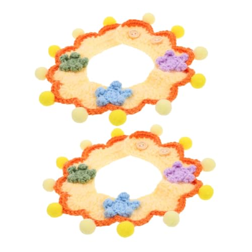 Abaodam 2Stücke Verstellbares Kätzchenhalsband aus Weichem Material Modisches Häkel Design für Kleine und Katzen Halsumfang Langlebig und Komfortabel Abaodam 2Stücke Verstellbares Kätzchenhalsband aus Weichem Material Modisches Häkel Design für Kleine und Katzen Halsumfang Langlebig und Komfortabel von Abaodam