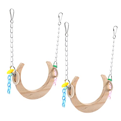 Abaodam 2stücke Parakeet Swing Spielzeug Mondschaukel Für Papageien Wellensittiche Und Andere Vögel Bewegung Und Koordination Abaodam 2stücke Parakeet Swing Spielzeug Mondschaukel Für Papageien Wellensittiche Und Andere Vögel Bewegung Und Koordination von Abaodam