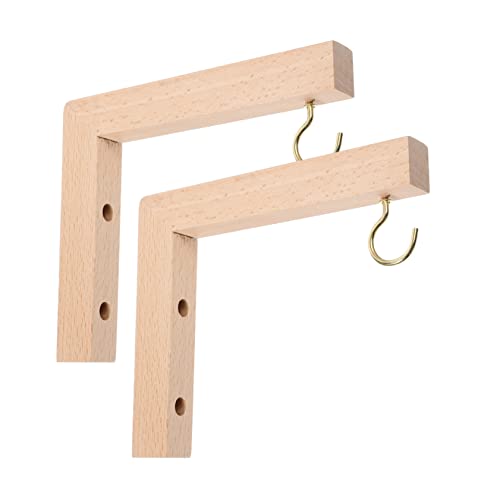 Abaodam 2Stücke Wandhaken für Pflanzen Robuste Holzhalterung für Blumenampeln Vogelfutterstationen Windspiele und Stabiler Blumenstopfhalter für Drinnen und Draußen Abaodam 2Stücke Wandhaken für Pflanzen Robuste Holzhalterung für Blumenampeln Vogelfutterstationen Windspiele und Stabiler Blumenstopfhalter für Drinnen und Draußen von Abaodam