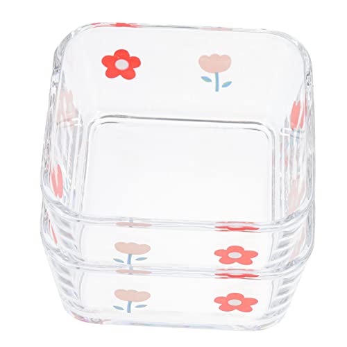 Abaodam 2Stücke Wasserschale für Kleine Haustiere rutschfeste Glasfutterschalen für Hamster Meerschweinchen und Langlebig Reinigen für Futter und Wasser von Abaodam