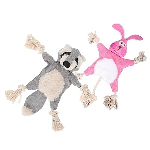 Abaodam 2Stücke Welpen Kauspielzeug aus Plüsch Interaktives Unzerstörbares für Zahnpflege und Spielspaß für Kleine und Mittlere Hase Abaodam 2Stücke Welpen Kauspielzeug aus Plüsch Interaktives Unzerstörbares für Zahnpflege und Spielspaß für Kleine und Mittlere Hase von Abaodam
