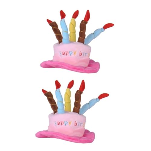 Abaodam 2St Kostümhaube Haustier Alles zum Geburtstag Partyhut Hund bd Partyhut mit Kuchen Hundegeburtstagshut mit Kuchenkerzendesign Hundegeburtstagsmütze Lieferungen niedlich von Abaodam