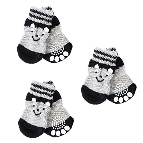Abaodam 3 Paare Hundeschuh Socken Greifer Hundeschuhe Für Heißes Pflaster Körperpflege Pfote Klein Socken Für Hunde, Um Das Lecken Zu Verhindern Griff Hundesocken rutschfest Baumwolle Abaodam 3 Paare Hundeschuh Socken Greifer Hundeschuhe Für Heißes Pflaster Körperpflege Pfote Klein Socken Für Hunde, Um Das Lecken Zu Verhindern Griff Hundesocken rutschfest Baumwolle von Abaodam