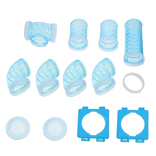 Abaodam 3 Sätze Hamster Röhrenset Teiliges DIY Tunnel Verbindungssystem Externes Hamsterspielzeug Modularer Klettertunnel für Kleintierkäfig Erweiterbar und Langlebig von Abaodam