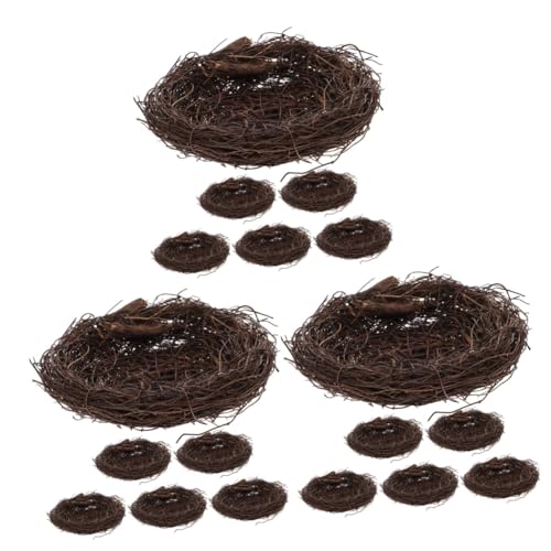 Abaodam 3 Sätze Rattan-vogelnest Vogel- Vogelnester Rustikal Klein Im Freien Gärten Für Draußen Verschachtelung Vögel Nest Hochzeitsdeko Coffee 6 Stücke * 3 Abaodam 3 Sätze Rattan-vogelnest Vogel- Vogelnester Rustikal Klein Im Freien Gärten Für Draußen Verschachtelung Vögel Nest Hochzeitsdeko Coffee 6 Stücke * 3 von Abaodam