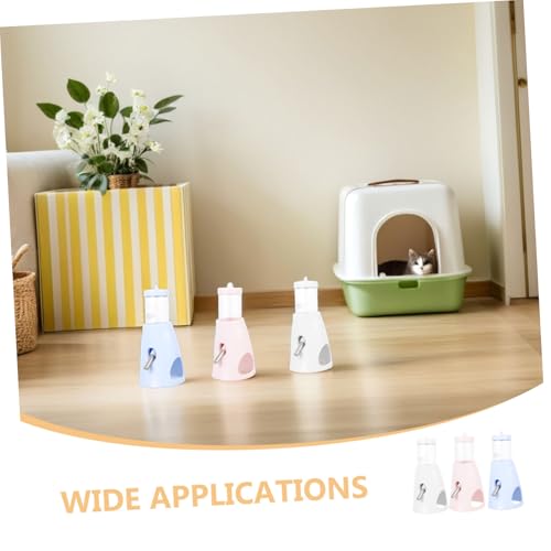 Abaodam 3 Stück Auslaufsichere Hamster Trinkflasche mit Ständer Kleiner Trinkspender mit Rollkugel für Hamster Chinchilla Kaninchen Eichhörnchen und Meerschweinchen Tragbarer Wasserspender von Abaodam