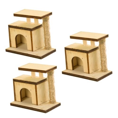 Abaodam 3 Stück Dekorationsspielzeug Eleganter Kratzbaum für Katzen Dekorative Katzenpost für Heimdekoration und Mini Häuser und Szenerien Abaodam 3 Stück Dekorationsspielzeug Eleganter Kratzbaum für Katzen Dekorative Katzenpost für Heimdekoration und Mini Häuser und Szenerien von Abaodam