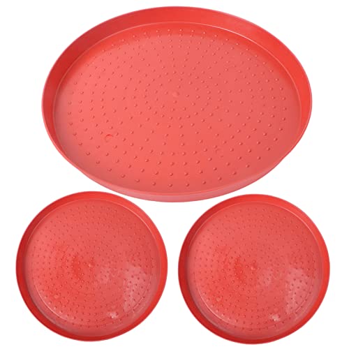 Abaodam 3 Stück Hühnerfutterplatten Kükenteller für Geflügel Langlebig und Bruchsicher für Fütterung von Küken und Hühnern Einfache und Nutzung von Abaodam