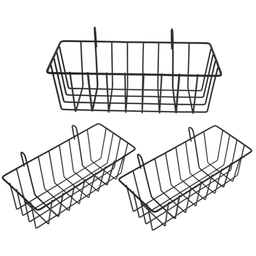 Abaodam 3 Stück Kaninchen-Heufutterautomat Vieh Gestell Heuhalter für Meerschweinchen Kaninchen füttert Heu Futterspender klein Futterraufen für Heu Hasenfutterstelle Schmiedeeisen Black von Abaodam