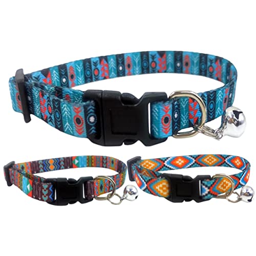 Abaodam 3 Stück Katzenhalsband Mit Für Haustierhalsbänder Hund Zartes Hundehalsband Kätzchen Welpen Hundehalsband Glockenhalsband Outdoor Zartes von Abaodam