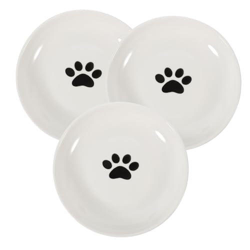 Abaodam 3 Stück Keramik Katzennäpfe mit Rutschfester Silikonunterlage Flache und Schalen für Stabiles Füttern Gesundes Katzenfutter und Wassernapfset für Katzenrassen Abaodam 3 Stück Keramik Katzennäpfe mit Rutschfester Silikonunterlage Flache und Schalen für Stabiles Füttern Gesundes Katzenfutter und Wassernapfset für Katzenrassen von Abaodam