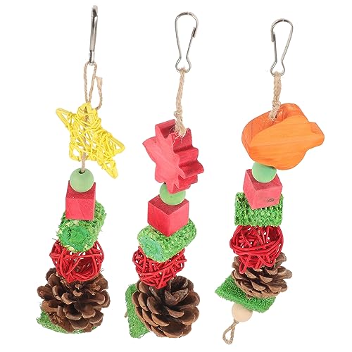 Abaodam 3pcs Papagei Spielzeug Puzzle Vogel Kauen Hängen Spielzeug Papagei Käfig Schreddern Zubehör Abaodam 3pcs Papagei Spielzeug Puzzle Vogel Kauen Hängen Spielzeug Papagei Käfig Schreddern Zubehör von Abaodam