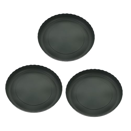 Abaodam 3 Stück Plastikblütenhalter Gartentröge Drainage Untersetzer für Topfpflanzen drinnen pflanztablett pflanzenuntersetzer Blumentopf Basis runder Pflanzentopf-Untersetzer Green von Abaodam