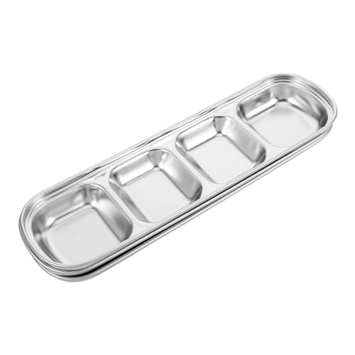 Abaodam 3 Stück Teiliges Fächer Gewürzschalen Kompakter Leichter Pet Tray für Katzen und Kleine Hunde Multifunktionaler Futter und Wasserspender Modernes Design für Unterwegs und Zuhause von Abaodam