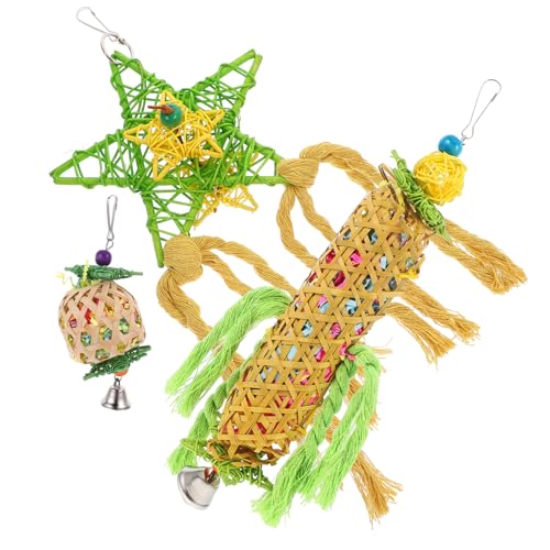 Abaodam 3 Stück Vogel Abs Schnabelschleifspielzeug picken Papageien beißen Zahnen Spielzeuge Vogel-Rattan-Kugelspielzeug Vogel-Schredder- Holz Abaodam 3 Stück Vogel Abs Schnabelschleifspielzeug picken Papageien beißen Zahnen Spielzeuge Vogel-Rattan-Kugelspielzeug Vogel-Schredder- Holz von Abaodam