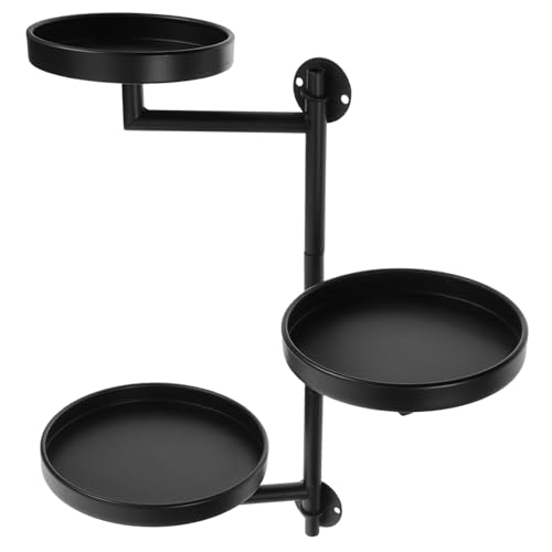 Abaodam 3 Zimmerpflanzenständer Pflanzenhalter Für Die Wand Zimmerpflanzenregal Pflanzenregal Zur Wandmontage Wandblumentopfständer Pflanzenständer Zur Wandmontage Wandregal Metall Black von Abaodam