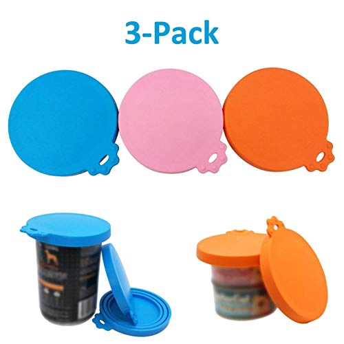 Abaodam 3Packung Silikondeckel für Haustierfutter Blau Orange und Wiederverwendbare Antibakterielle Abdeckungen für Dosen Geeignet für Verschiedene und Mikrowellenfest Abaodam 3Packung Silikondeckel für Haustierfutter Blau Orange und Wiederverwendbare Antibakterielle Abdeckungen für Dosen Geeignet für Verschiedene und Mikrowellenfest von Abaodam