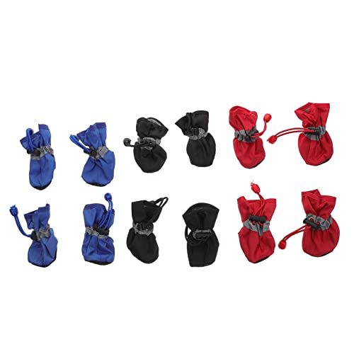Abaodam 3Sätze Regenstiefel wasserdichte rutschfeste Haustier für Outdoor Aktivitäten für Schutz Abaodam 3Sätze Regenstiefel wasserdichte rutschfeste Haustier für Outdoor Aktivitäten für Schutz von Abaodam