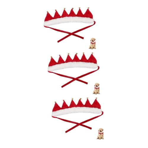 Abaodam 3St Haustierhalsband zu Weihnachten Winterschal Schleife Haargummis Kostüm Halskette für Hunde Kopftuch Feiertagsbandanas für Haustiere Latzschal Welpen-Krawatten Ring Abaodam 3St Haustierhalsband zu Weihnachten Winterschal Schleife Haargummis Kostüm Halskette für Hunde Kopftuch Feiertagsbandanas für Haustiere Latzschal Welpen-Krawatten Ring von Abaodam