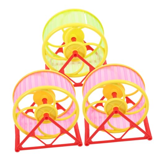 Abaodam 3Stücke Hamster Laufrad Sportspielzeug Lustiges Haustierrad aus Kunststoff für Zwerghamster zur Stressbewältigung und Muskelaufbau Zufällige Abaodam 3Stücke Hamster Laufrad Sportspielzeug Lustiges Haustierrad aus Kunststoff für Zwerghamster zur Stressbewältigung und Muskelaufbau Zufällige von Abaodam