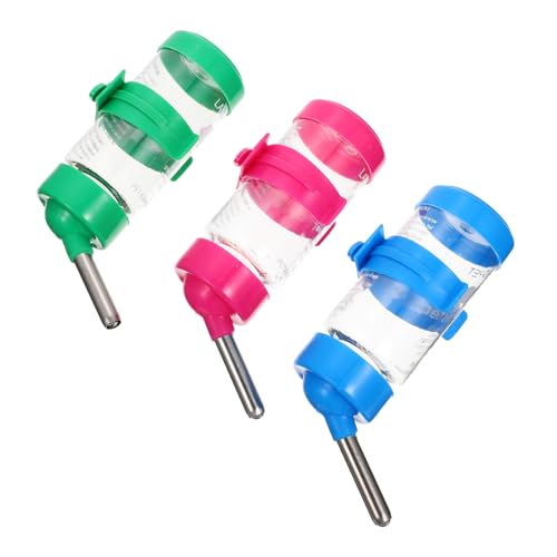 Abaodam 3Stücke Teiliges Hamster Wasserflasche Automatische Trinkflasche für Kleine Haustiere Hängend aus Langlebigem Material für Hamster von Abaodam