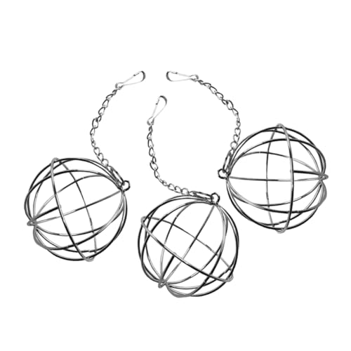 Abaodam 3pcs Kaninchen -heuhändlerkugel Edelstahl Kleines Tier Heuhänger Heuspender Ball Für Kaninchen Chinchillas von Abaodam