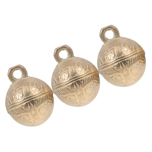 Abaodam 3pcs Retro Mini Glocken Für Hundekragen Dekorative Kupferglocken Für DIY Wind Chimes Und Basteln Projekte Kleine Kupferglocken Für Haustierzubehör von Abaodam