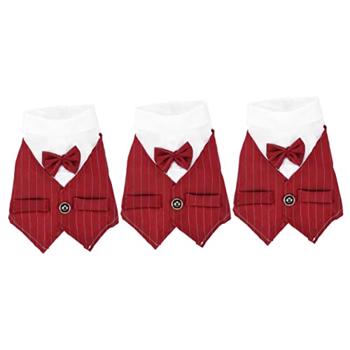 Abaodam 3st Haustieranzug Formelle Haustierfliege Halsband Für Hunde Zur Hochzeit Formeller Hundeanzug Hund Formelle Kleidung Männlich Formelles Hundekostüm Schmücken Polyester Abaodam 3st Haustieranzug Formelle Haustierfliege Halsband Für Hunde Zur Hochzeit Formeller Hundeanzug Hund Formelle Kleidung Männlich Formelles Hundekostüm Schmücken Polyester von Abaodam